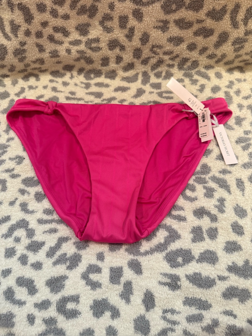 Women’s Victoria’s Secret Swim Hot Pink Bikini Bottom XXL NWT Hygienic Liner